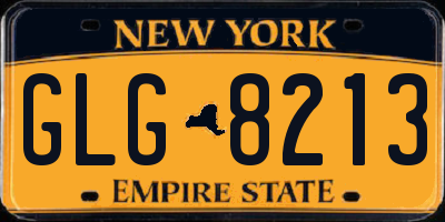 NY license plate GLG8213