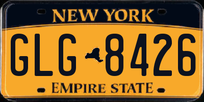 NY license plate GLG8426