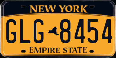 NY license plate GLG8454