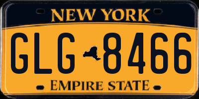 NY license plate GLG8466