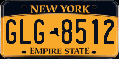 NY license plate GLG8512