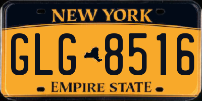 NY license plate GLG8516