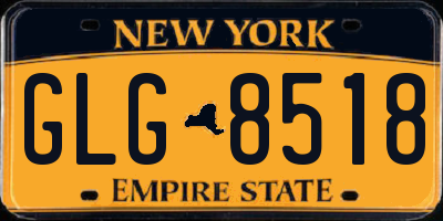 NY license plate GLG8518
