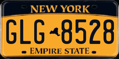 NY license plate GLG8528