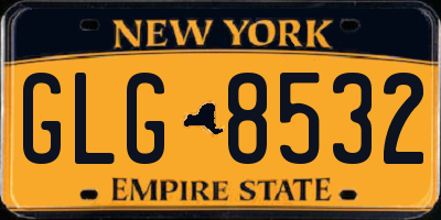NY license plate GLG8532