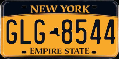 NY license plate GLG8544