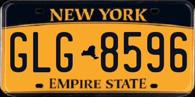 NY license plate GLG8596