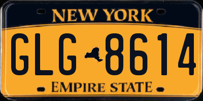 NY license plate GLG8614