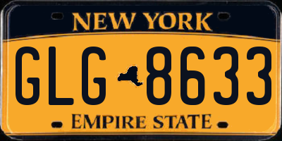 NY license plate GLG8633
