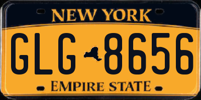 NY license plate GLG8656