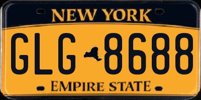 NY license plate GLG8688