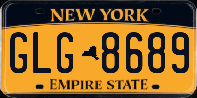 NY license plate GLG8689
