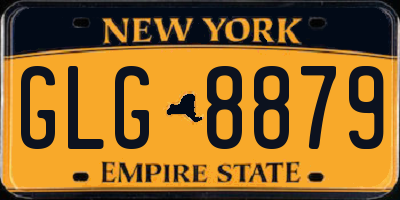 NY license plate GLG8879