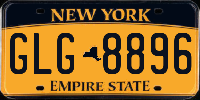 NY license plate GLG8896
