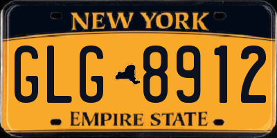 NY license plate GLG8912