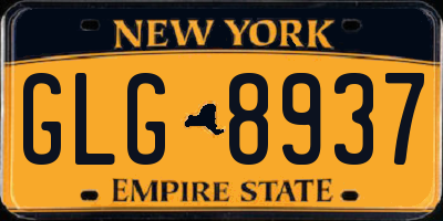 NY license plate GLG8937