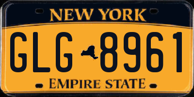 NY license plate GLG8961