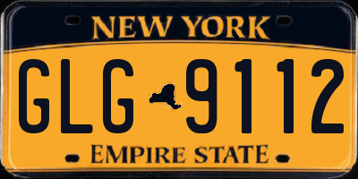 NY license plate GLG9112
