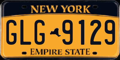 NY license plate GLG9129