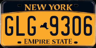NY license plate GLG9306