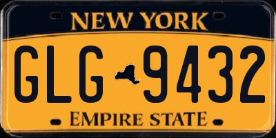NY license plate GLG9432