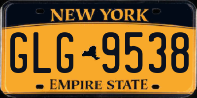 NY license plate GLG9538