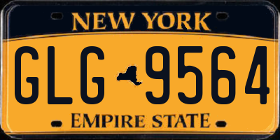 NY license plate GLG9564