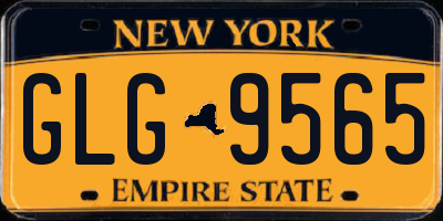 NY license plate GLG9565