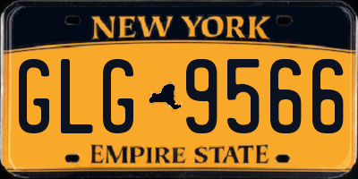 NY license plate GLG9566