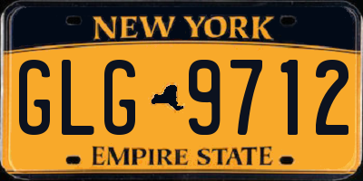 NY license plate GLG9712