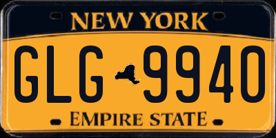 NY license plate GLG9940