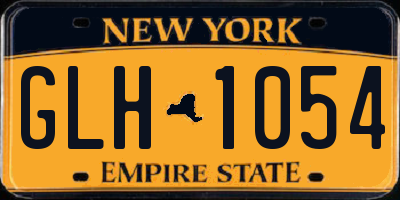 NY license plate GLH1054