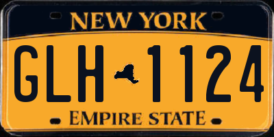 NY license plate GLH1124
