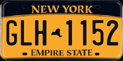 NY license plate GLH1152