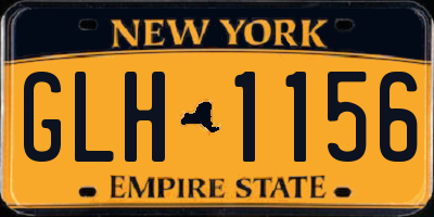 NY license plate GLH1156
