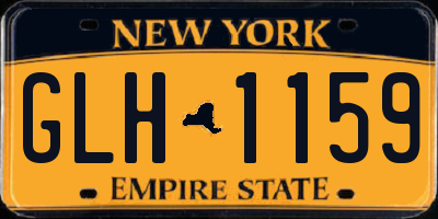 NY license plate GLH1159