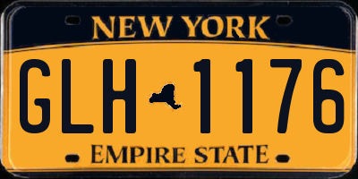NY license plate GLH1176