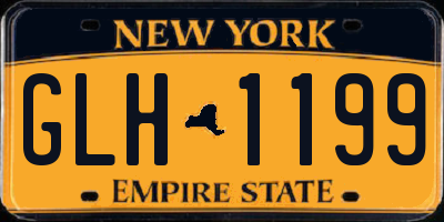 NY license plate GLH1199