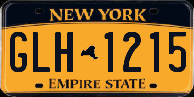 NY license plate GLH1215