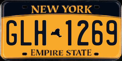 NY license plate GLH1269
