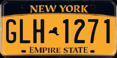 NY license plate GLH1271