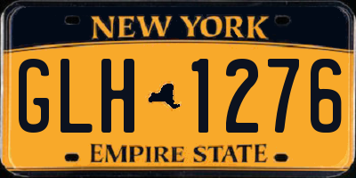 NY license plate GLH1276