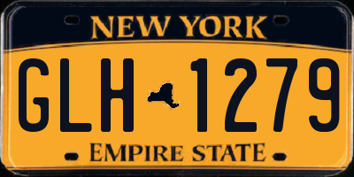 NY license plate GLH1279