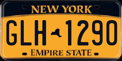 NY license plate GLH1290