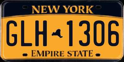 NY license plate GLH1306