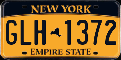 NY license plate GLH1372