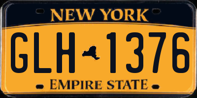 NY license plate GLH1376
