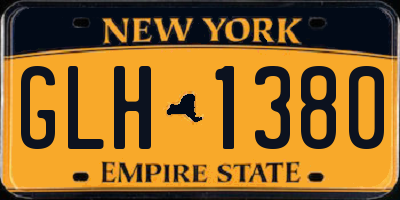 NY license plate GLH1380