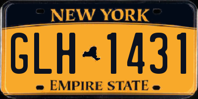 NY license plate GLH1431