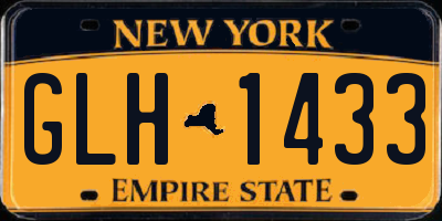 NY license plate GLH1433